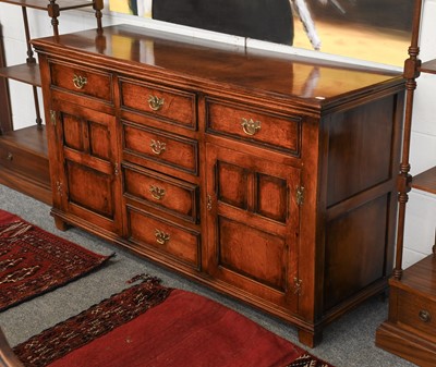 Lot 1149 - An Oak Dresser Base in 18th Century Style,...