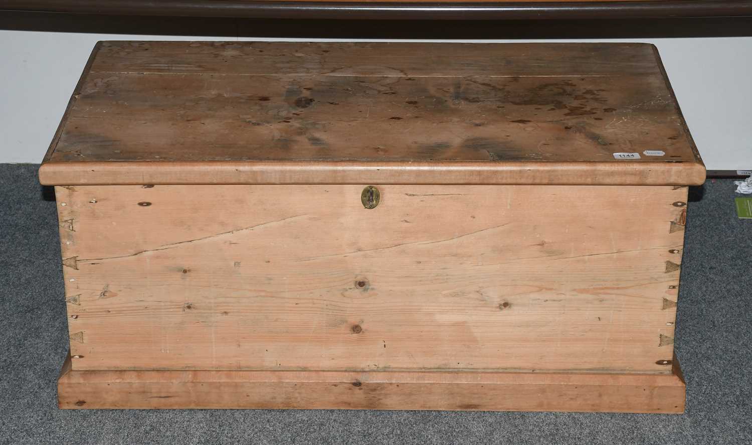 Lot 1144 - A Victorian Pine Blanket Box, 100cm by 56cm by...