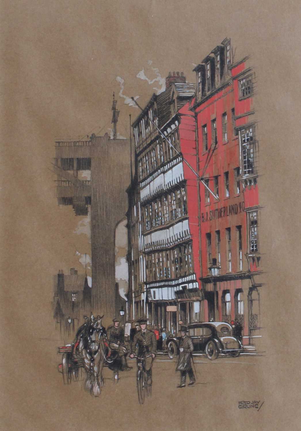 Lot 1011 - Fred Jay Girling (1900-1982) Newcastle street...