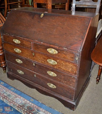 Lot 637 - A George III mahogany bureau