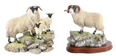 Lot 2114 - Border Fine Arts 'A Ewe and a Pair', model No....