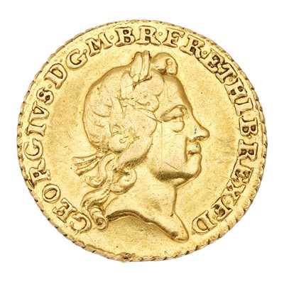 Lot 94 - George I, Quarter Guinea 1718, obv. first...