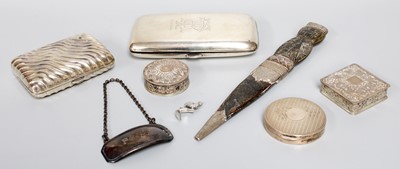 Lot 6 - A Collection of Assorted Silver, including a...