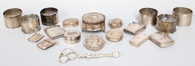 Lot 9 - A Collection of Assorted Silver, including...