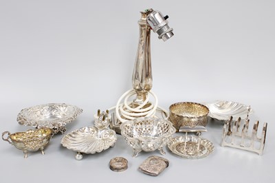 Lot 89 - A Collection of Assorted Silver, including a...