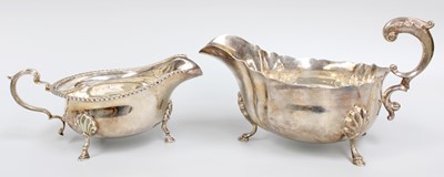 Lot 76 - A George V Silver Sauceboat, by S. Blanckensee...