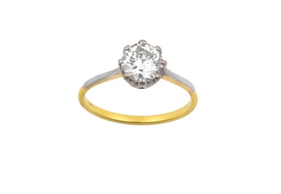 Lot 2157 - A Diamond Solitaire Ring the round brilliant...
