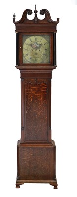 Lot 694 - An Oak Eight Day Longcase Clock, signed James...