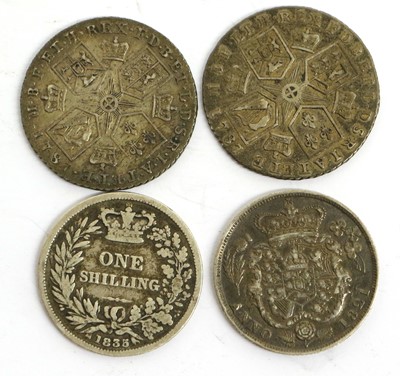 Lot 183 - Assortment of 18th and 19th Century Shillings,...