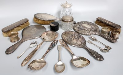 Lot 95 - A Collection of Assorted Silver, including...