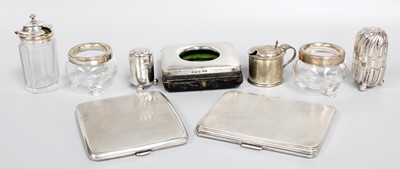 Lot 87 - A Collection of Assorted Silver, including two...