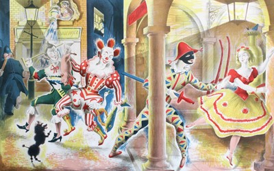 Lot 1075 - Clarke Hutton (1898-1984) "Harlequinade" (S.P...