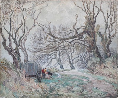 Lot 1037 - Amy E Antill (ex. 1938) Gypsy Encampment in...