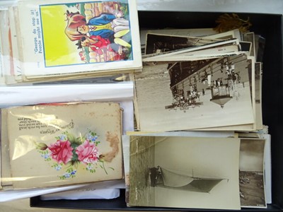 Lot 270 - Carton of Stamps, Postcards and Old...