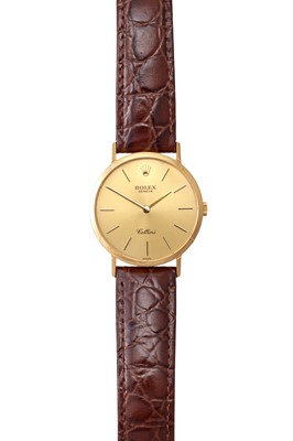 Lot 2178 - Rolex: An 18 Carat Gold Wristwatch, signed...