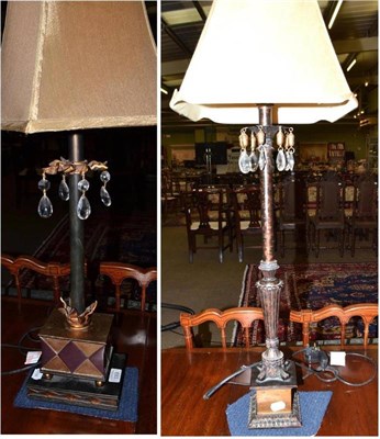 Lot 693 - Two decorative table lamps