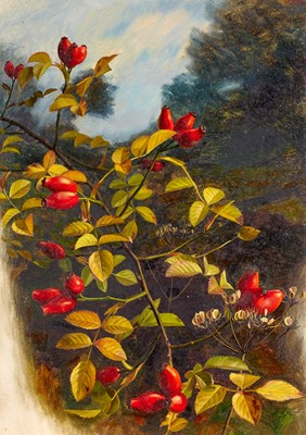 Lot 40 - Raymond Booth (1929-2015) "Autumn Hedgerow"...