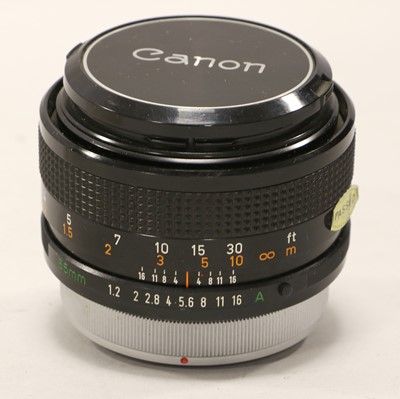 Lot 3263 - Canon FD f1.2 55mm SSC Aspherical Lens