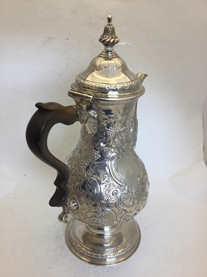 Lot 2013 - A George III Irish Silver Coffee-Pot