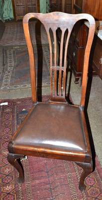 Lot 711 - Set of four mahogany dining chairs