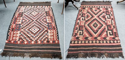 Lot 1220 - Maimana Afghan Kilim, the field with serrated...