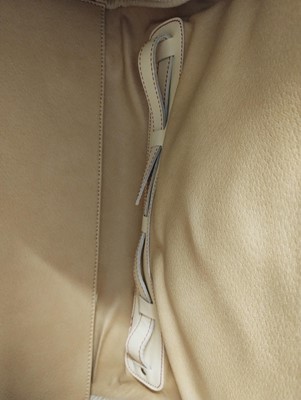 Lot 1004 - A Schedoni Cream Leather and Red Stitched...