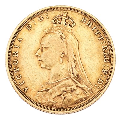 Lot 111 - Victoria, Sovereign 1889S, Sydney Mint, obv....