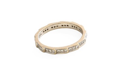 Lot 113 - A Diamond Eternity Ring, trio sections of...