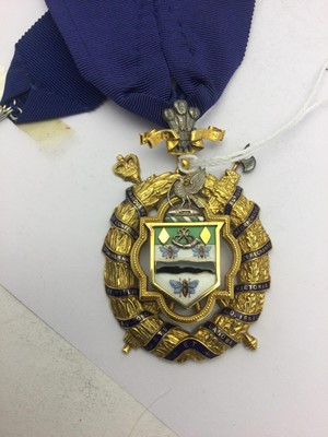 Lot 2106 - An Elizabeth II Gold and Enamel Blackburn Replica Mayoral Badge