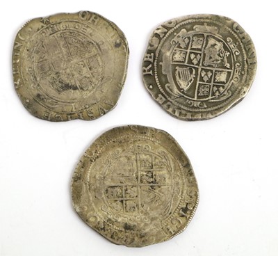 Lot 47 - 3x Charles I, Halfcrowns, comprising; type 3a,...