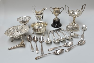 Lot 37 - A Collection of Assorted Silver, including...