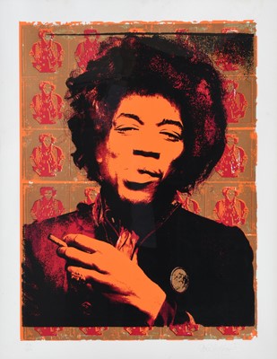 Lot 208 - Gered Mankowitz FRPS (b.1946) "Jimi Hendrix,...