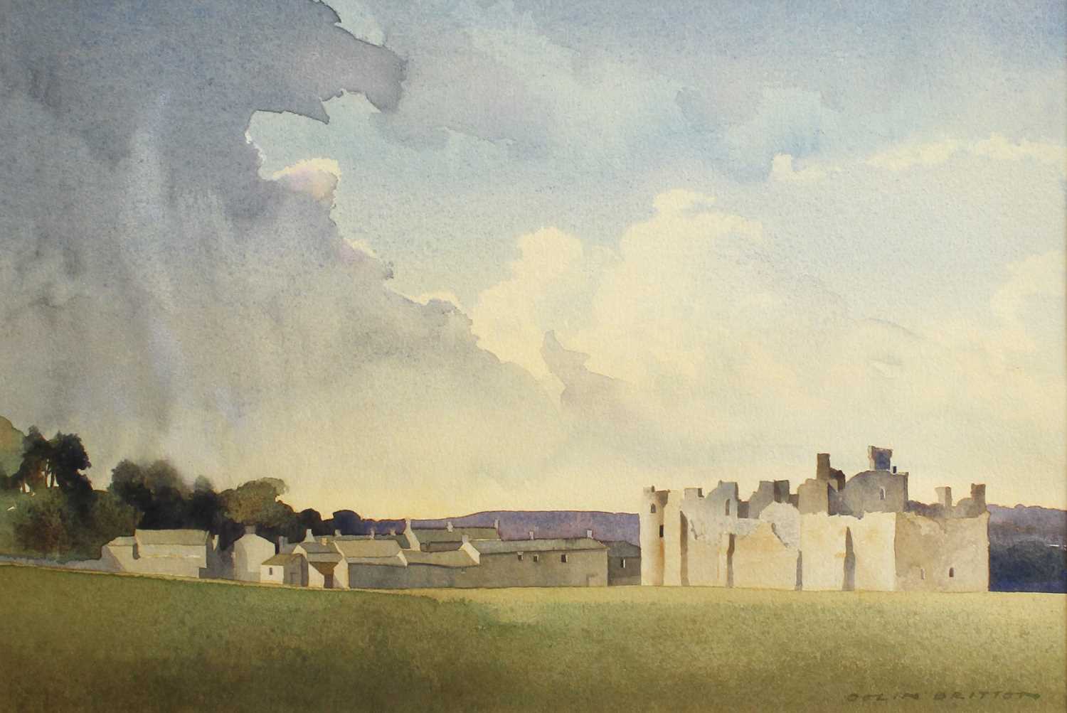 Lot 1054 - Colin Britton (b. 1947) "Middleham Castle,...