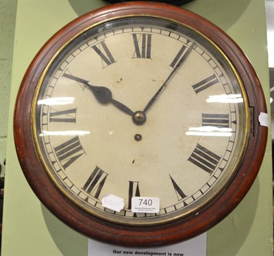 Lot 740 - A single fusee wall clock