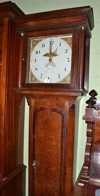 Lot 742 - An oak thirty hour longcase clock