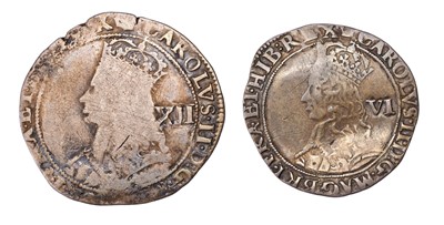Lot 61 - Charles II, Hammered Sixpence, third issue, mm....