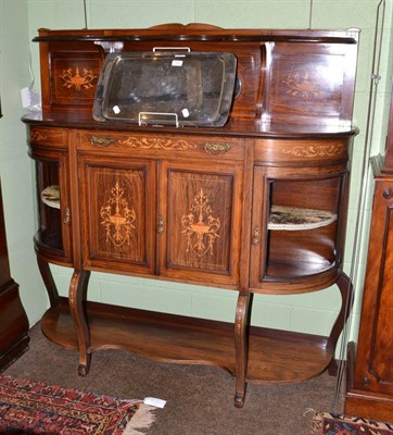 Lot 745 - An Edwardian rosewood salon cabinet