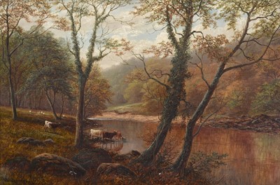 Lot 1074 - William Mellor (1851-1931) "On the Wharfe,...