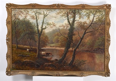Lot 1074 - William Mellor (1851-1931) "On the Wharfe,...