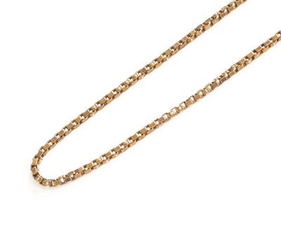 Lot 101 - A 9 Carat Gold Box Link Chain, length 43.7cm