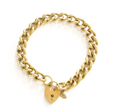 Lot 72 - A 9 Carat Gold Trace Link Chain, with a...
