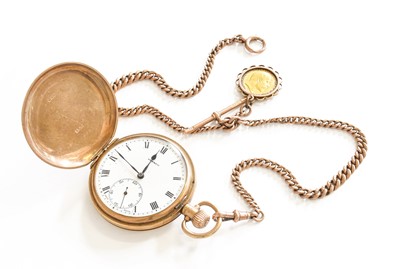 Lot 59 - A 9 carat Gold Full Hunter Pocket Watch, with...