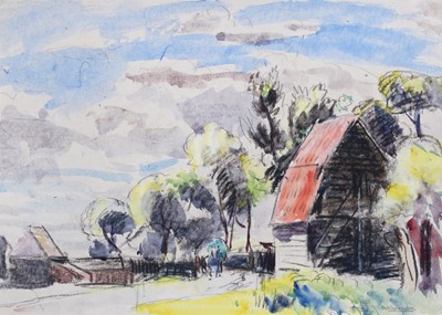 Lot 1049 - Robert G. D. Alexander (1875 - 1945) "Barn and...