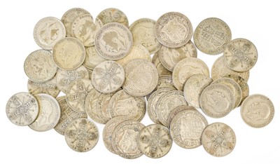 Lot 273 - Key Date Pre-47 Silver Coinage, 46 coins to...