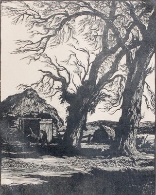 Lot 1004 - William Palmer Robbins (1882-1959) Thatched...