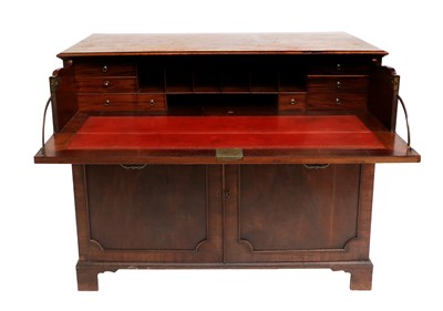 Lot 830 - A George III Mahogany Secretaire Writing...