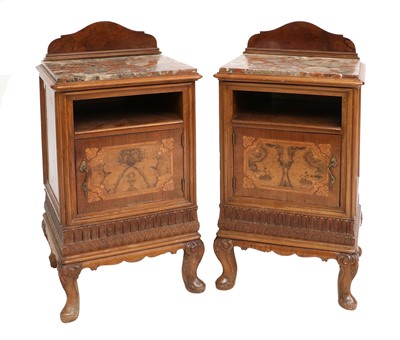 Lot 758 - A Pair of Early 20th Century Walnut and...