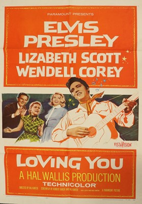 Lot 4202 - Elvis Presley - Loving You Film Poster