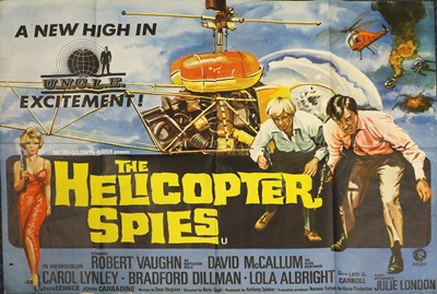 Lot 4206 - The Man From UNCLE - The Helicopter Spies Film Poster