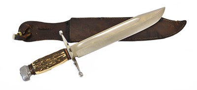 Lot 144 - An Early 20th Century German Large Bowie Knife,...